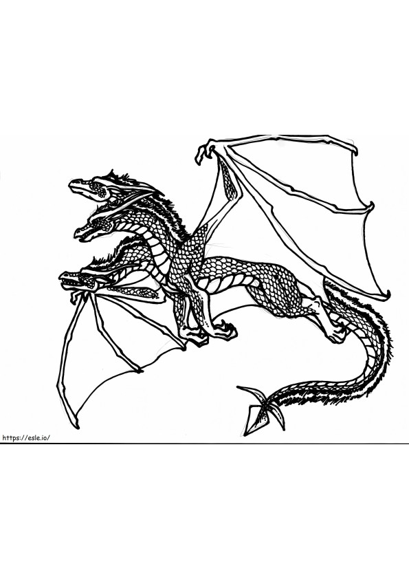 Coloriage  De Dragon à imprimer dessin