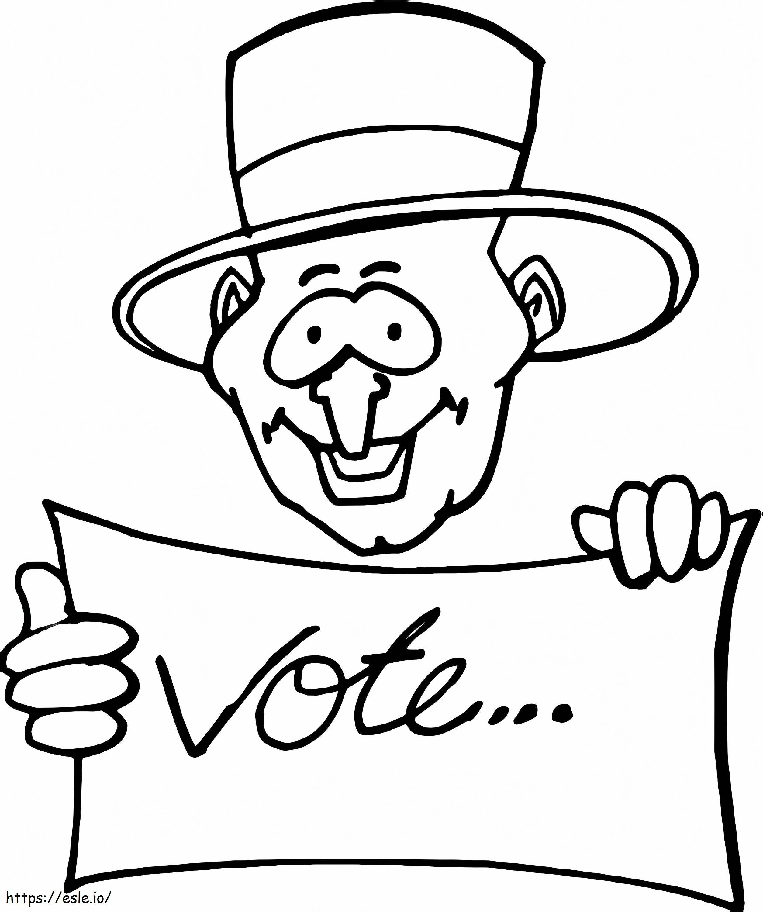 Election Day 11 coloring page