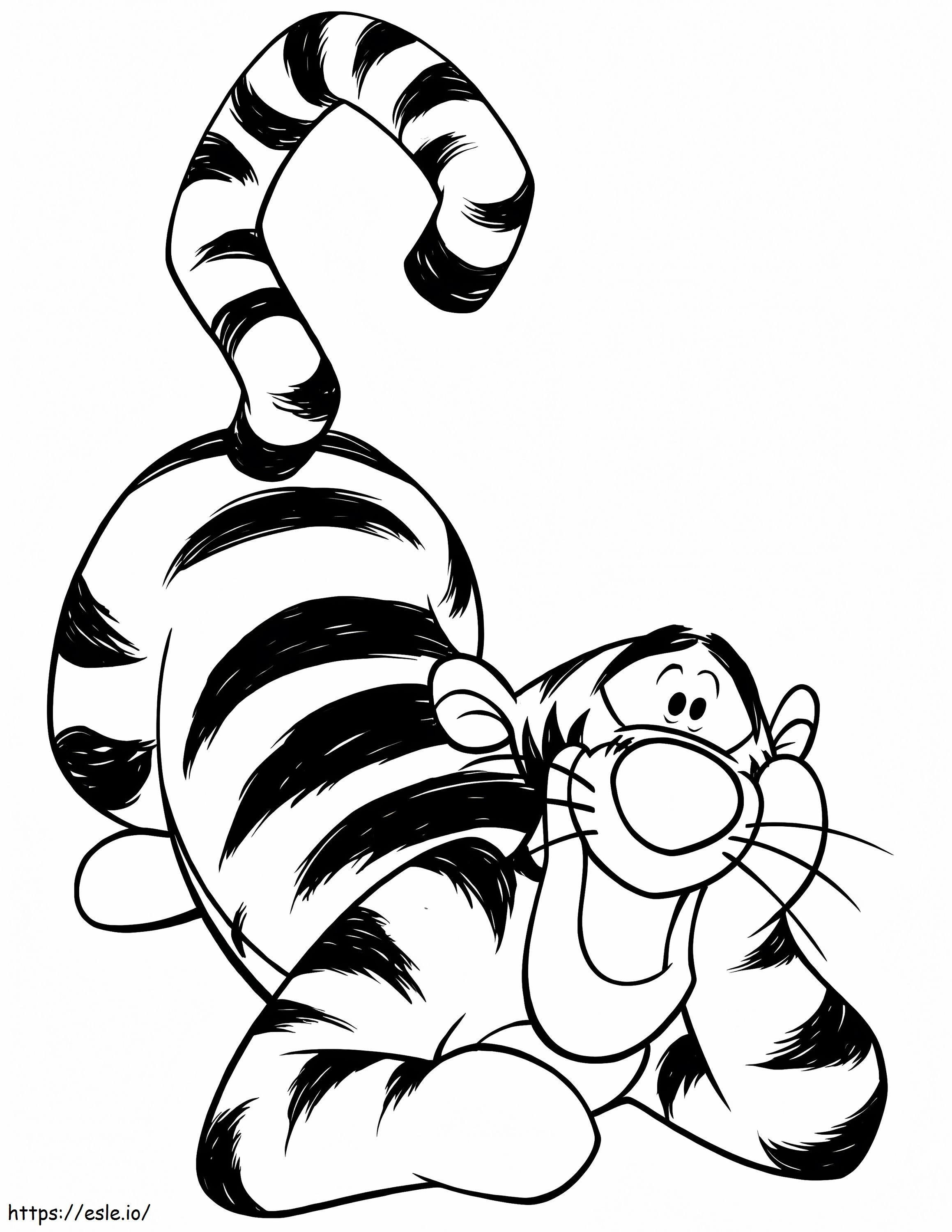 Tigru pare fericit de colorat