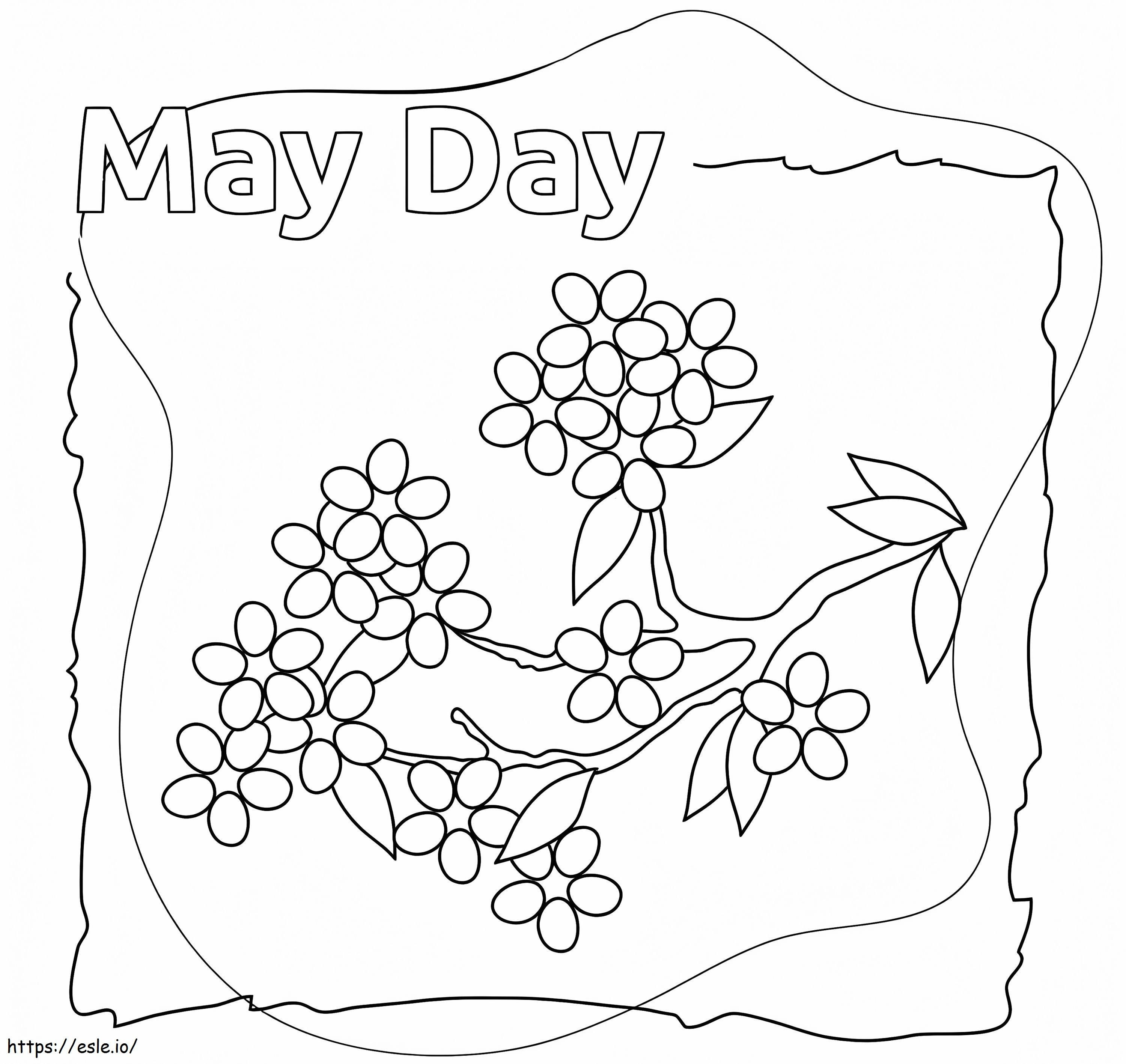 May Day 10 coloring page