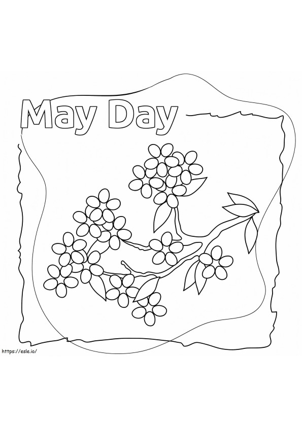 May Day 10 coloring page