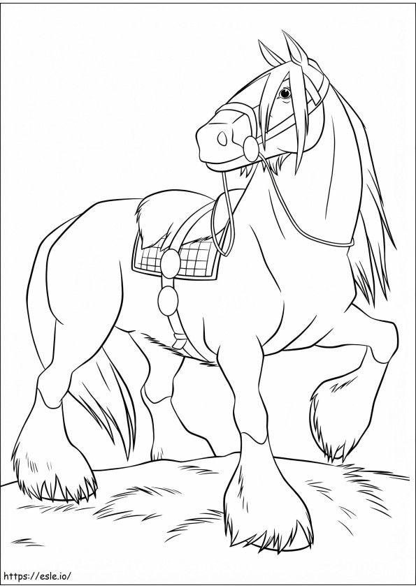 Angus From Brave A4 coloring page