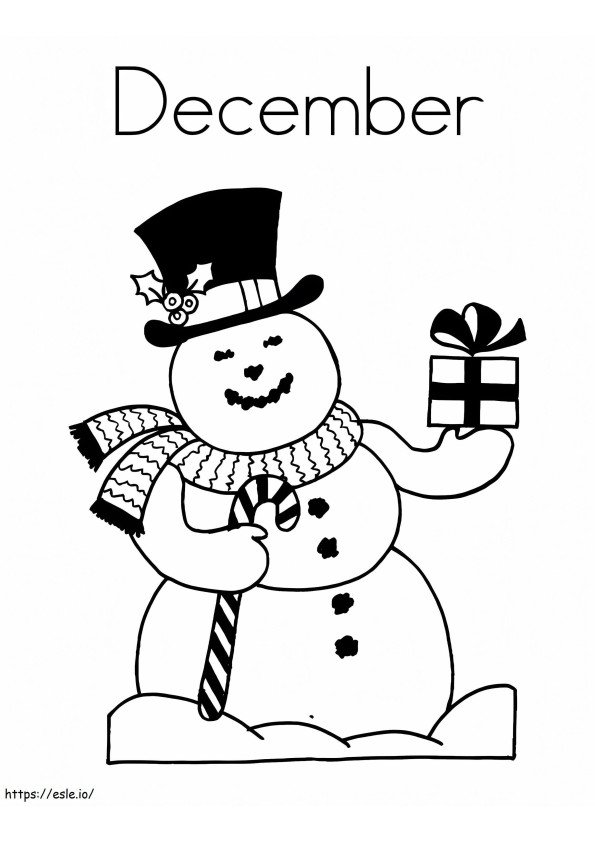 December 9 coloring page