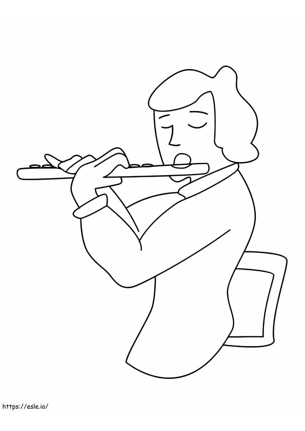 Perfect Flute coloring page