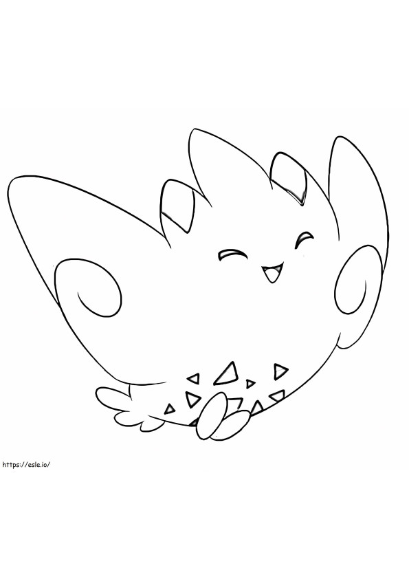 Coloriage Togekiss Pokemon 1 à imprimer dessin