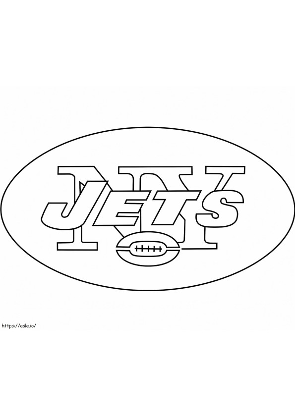 Coloriage Logo des Jets de New York à imprimer dessin