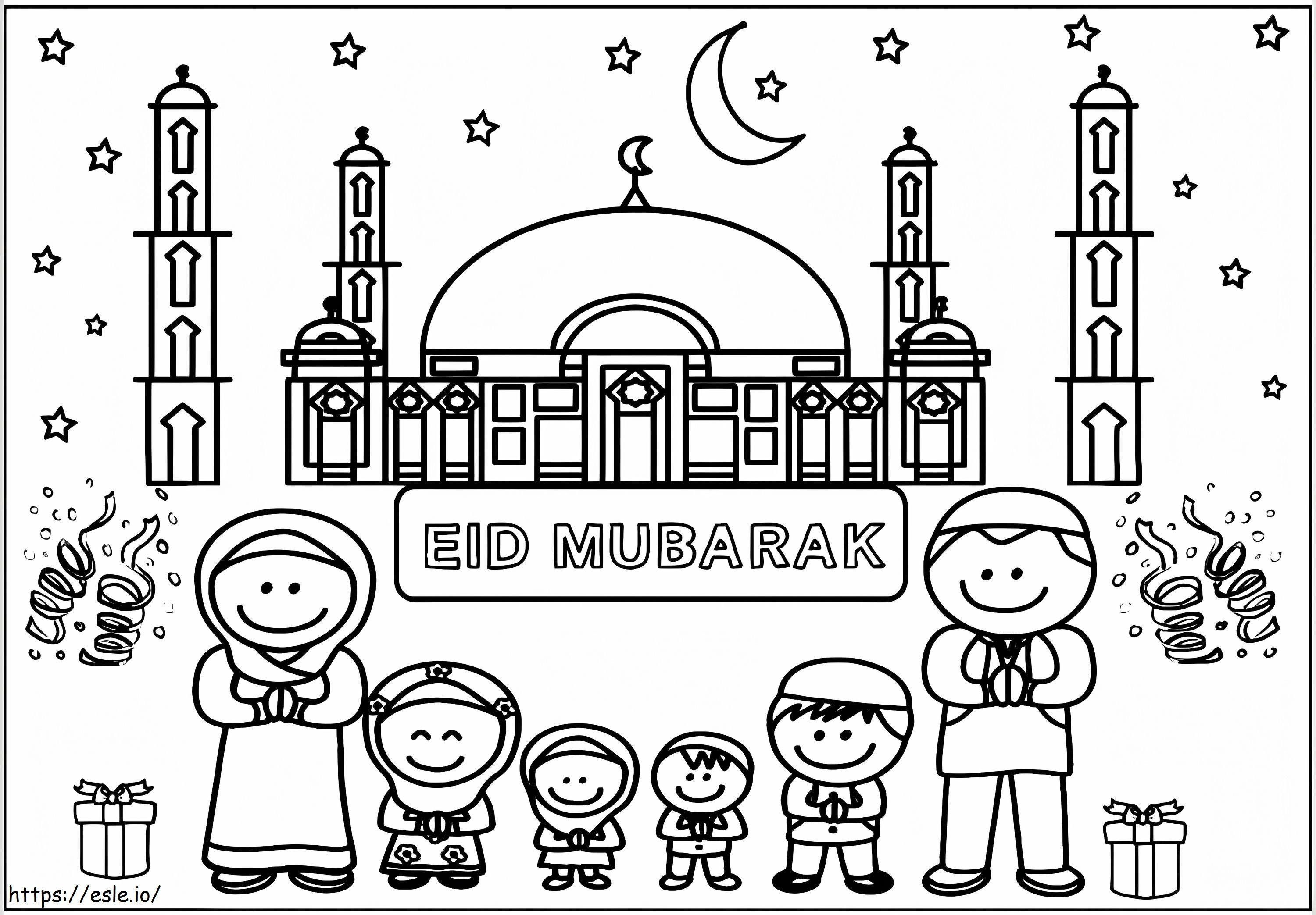 Eid al-Fitr 4 kleurplaat kleurplaat