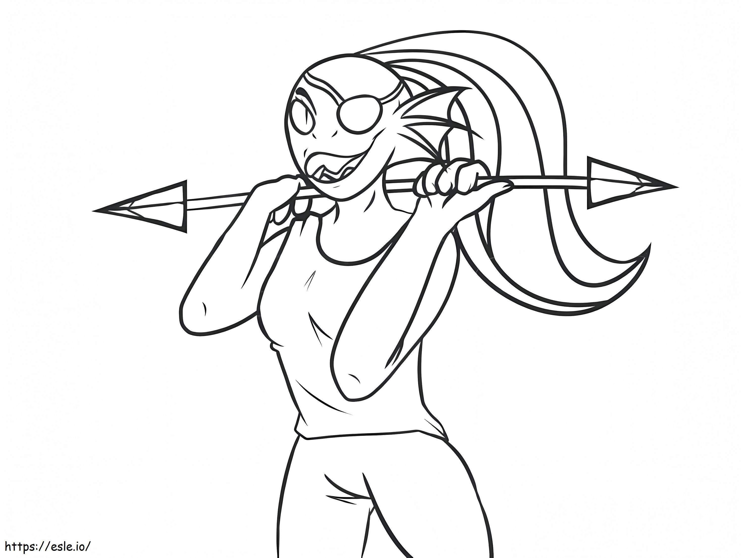 Undertale Undyne coloring page