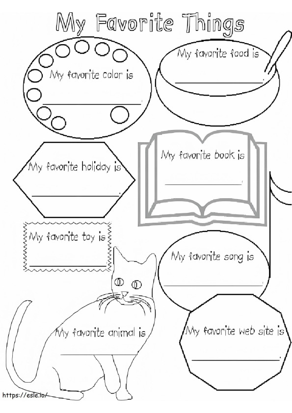 All About Me 7 coloring page
