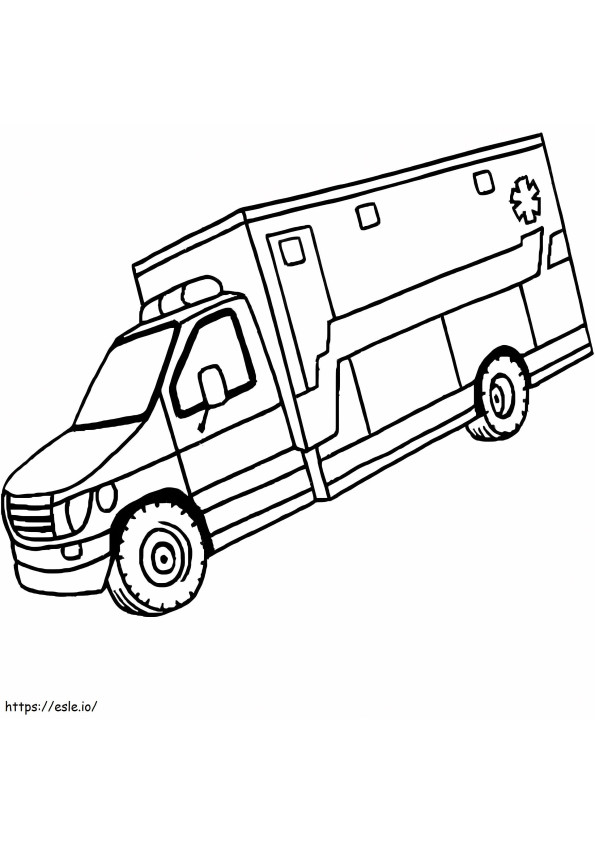 Ambulanza 17 da colorare