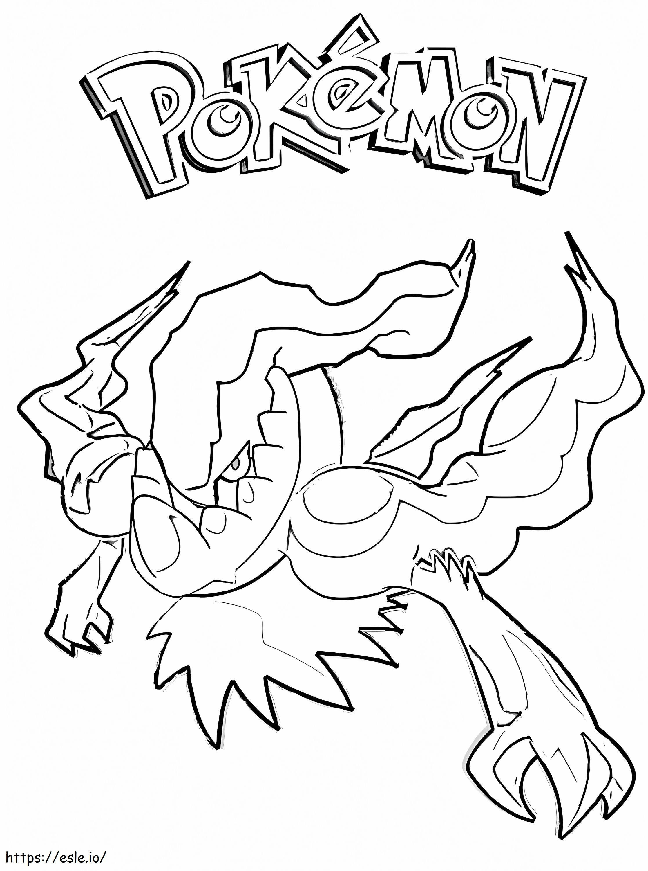 Darkrai Pokemon Cartoon coloring page