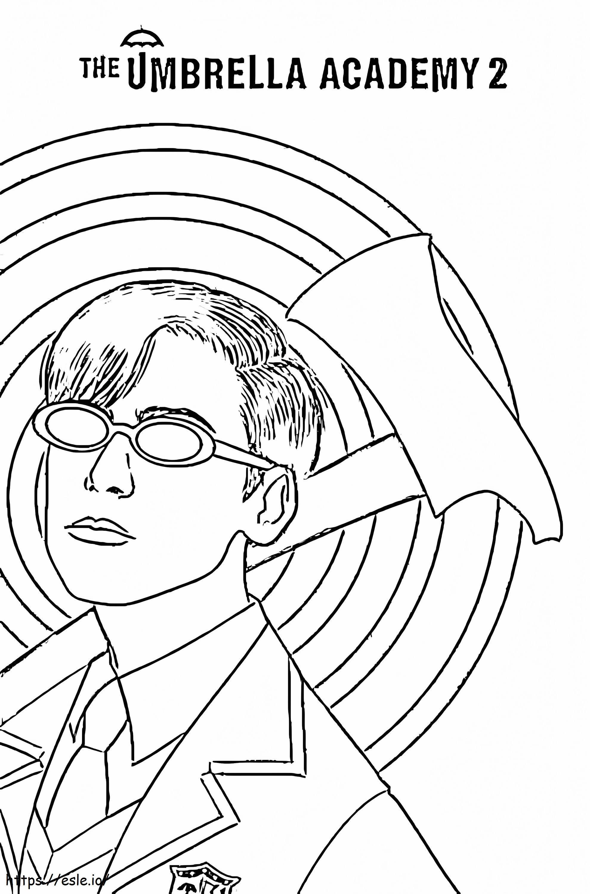 Number 5 From Umbrella Academy coloring page