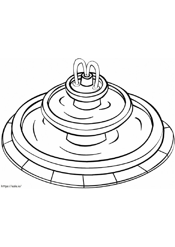 Fountain Free Printable coloring page
