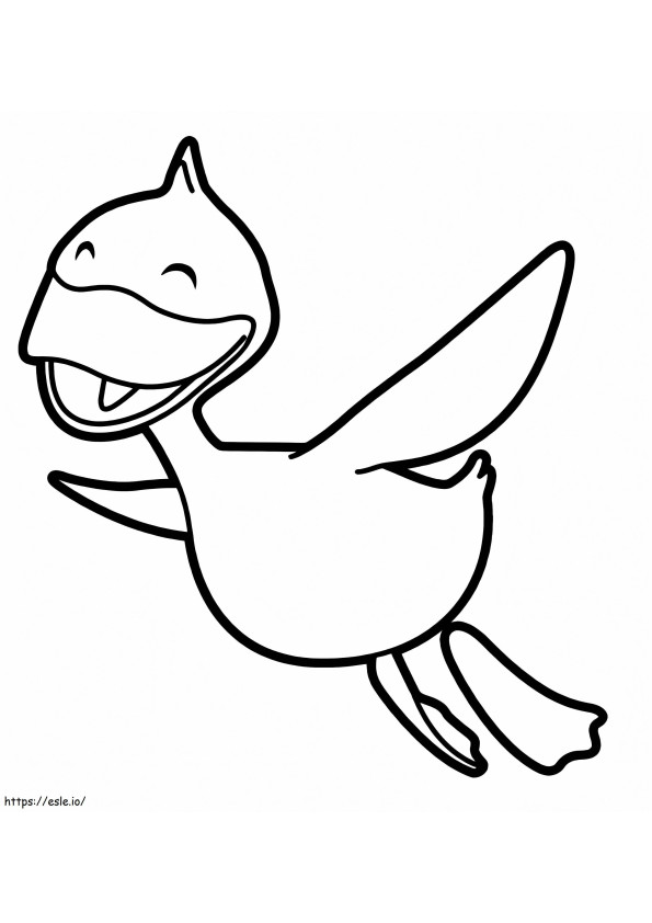 Cute Duck From Uki coloring page