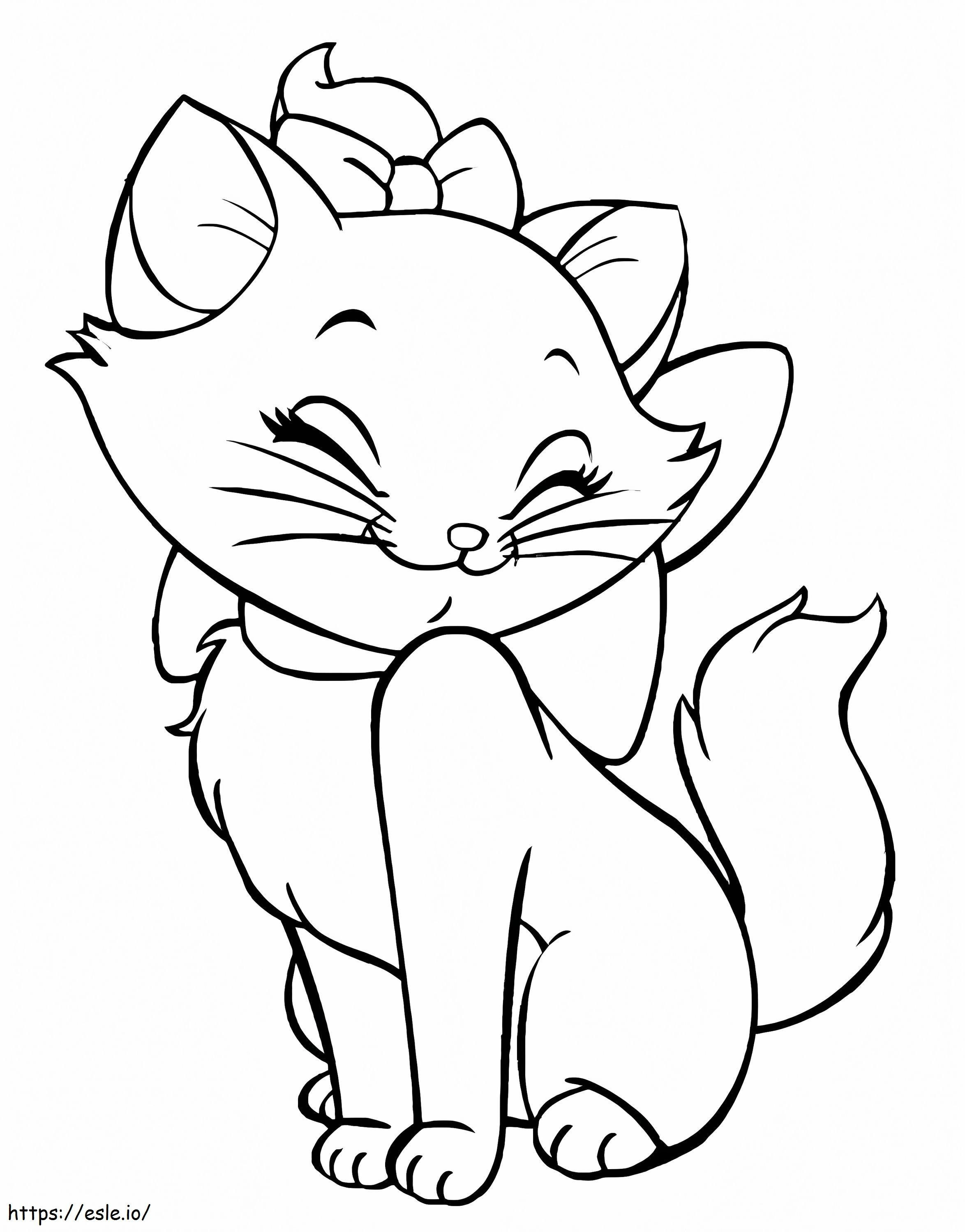 Marie Cat Dari Disney Gambar Mewarnai