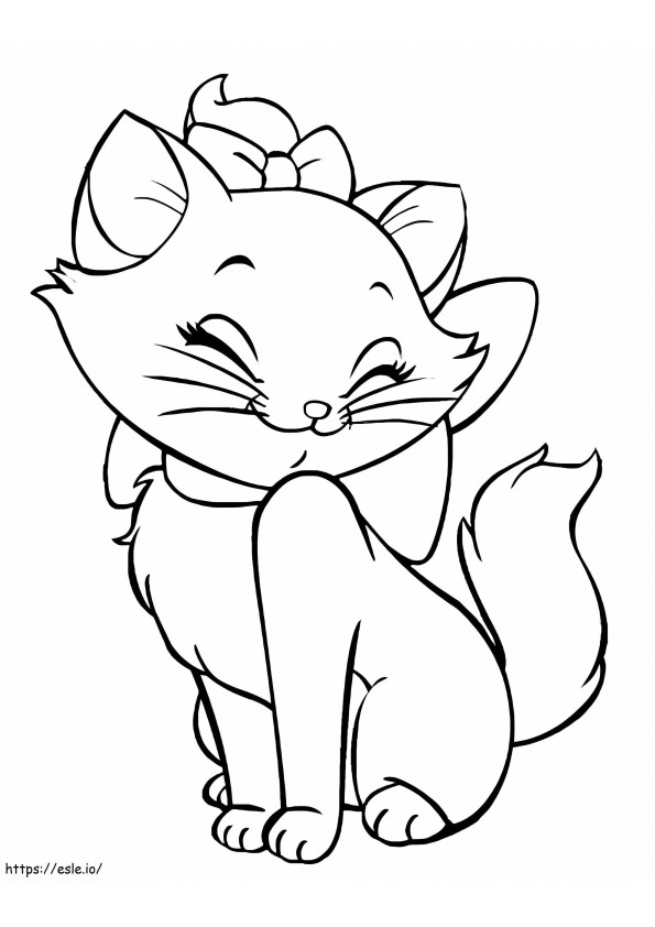 Marie Cat Dari Disney Gambar Mewarnai