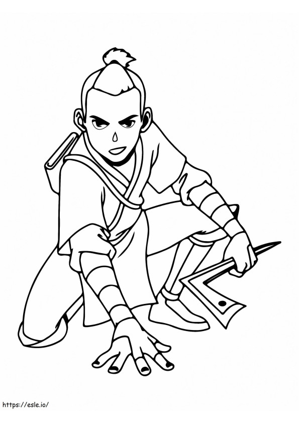 Sokka The Legend Of Korra coloring page