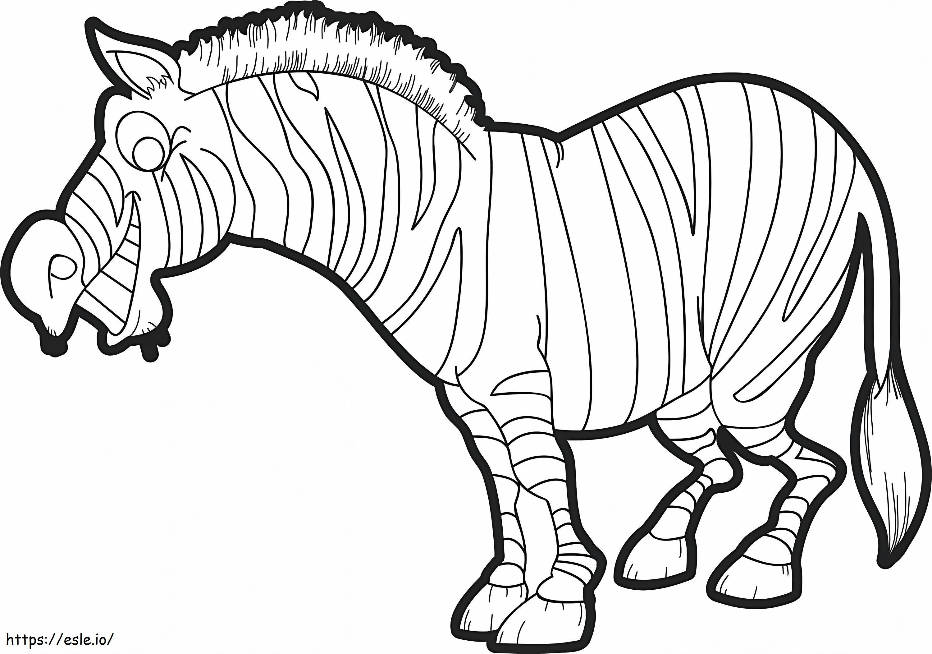 zebra grátis para colorir