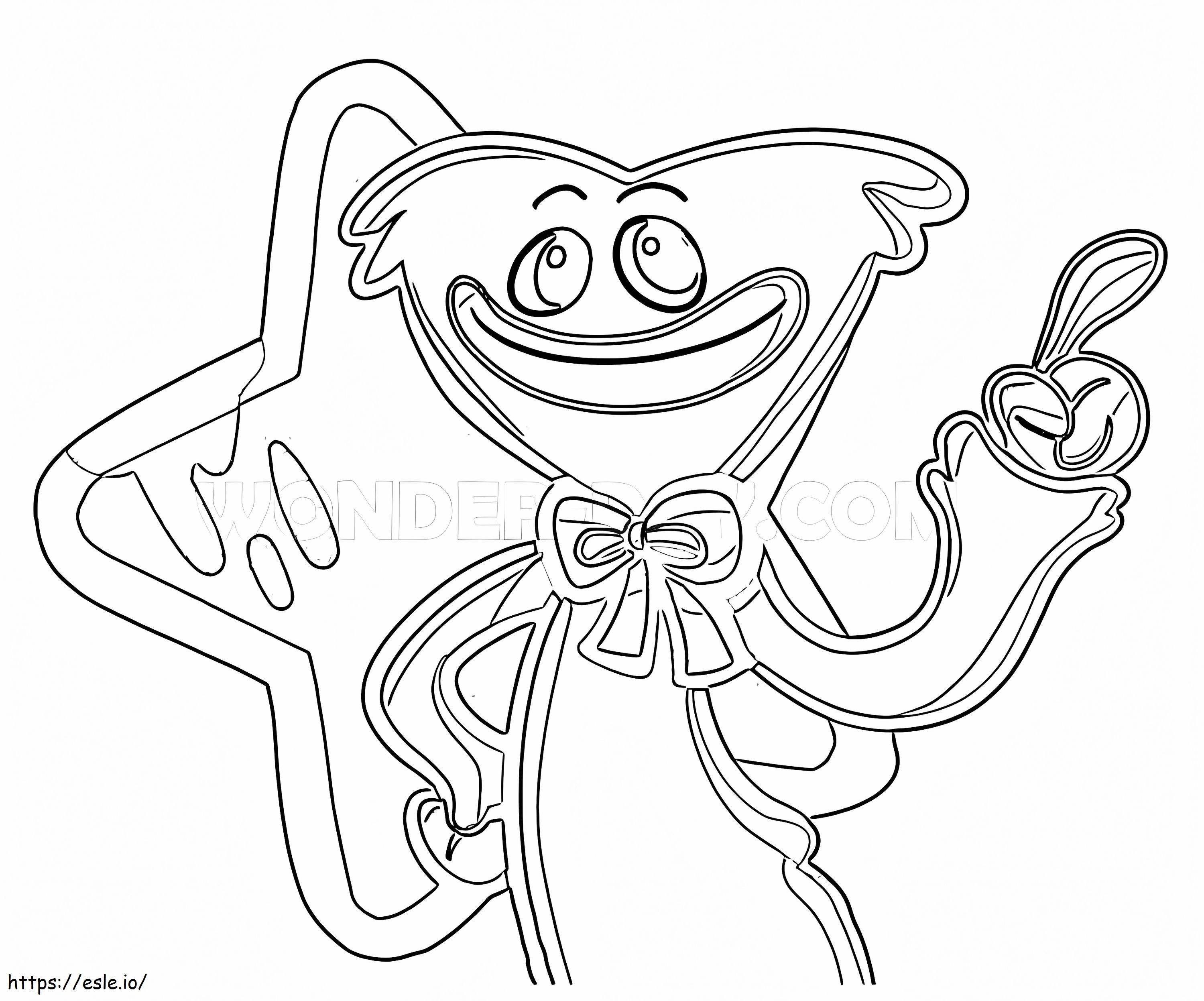 Huggy Wuggy 8 coloring page