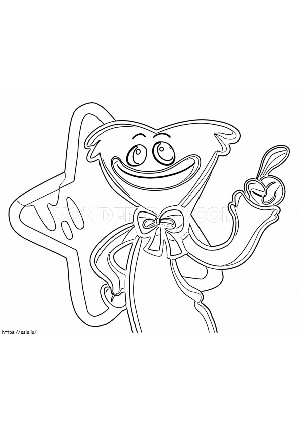 Huggy Wuggy 8 coloring page