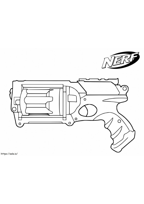Pistol Nerf 7 Gambar Mewarnai