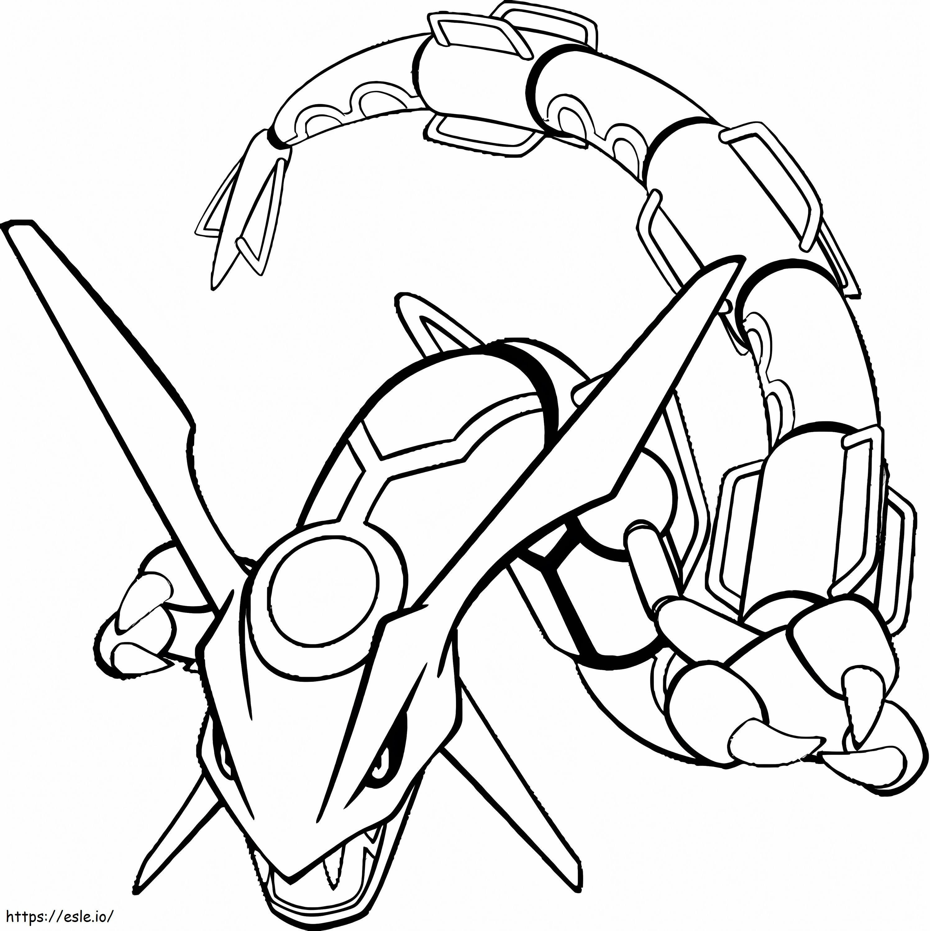 Rayquaza 3 coloring page