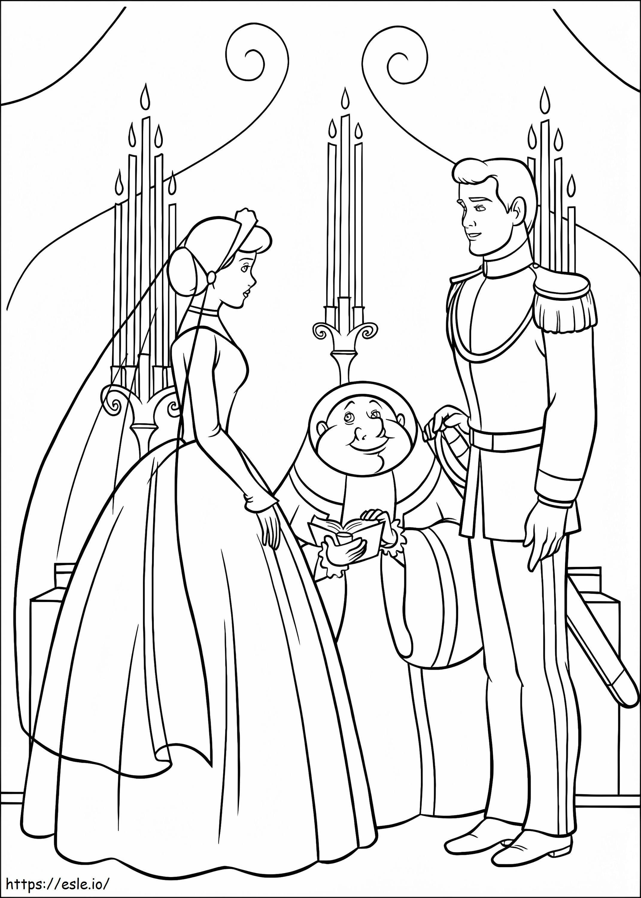 Fake Cinderella coloring page
