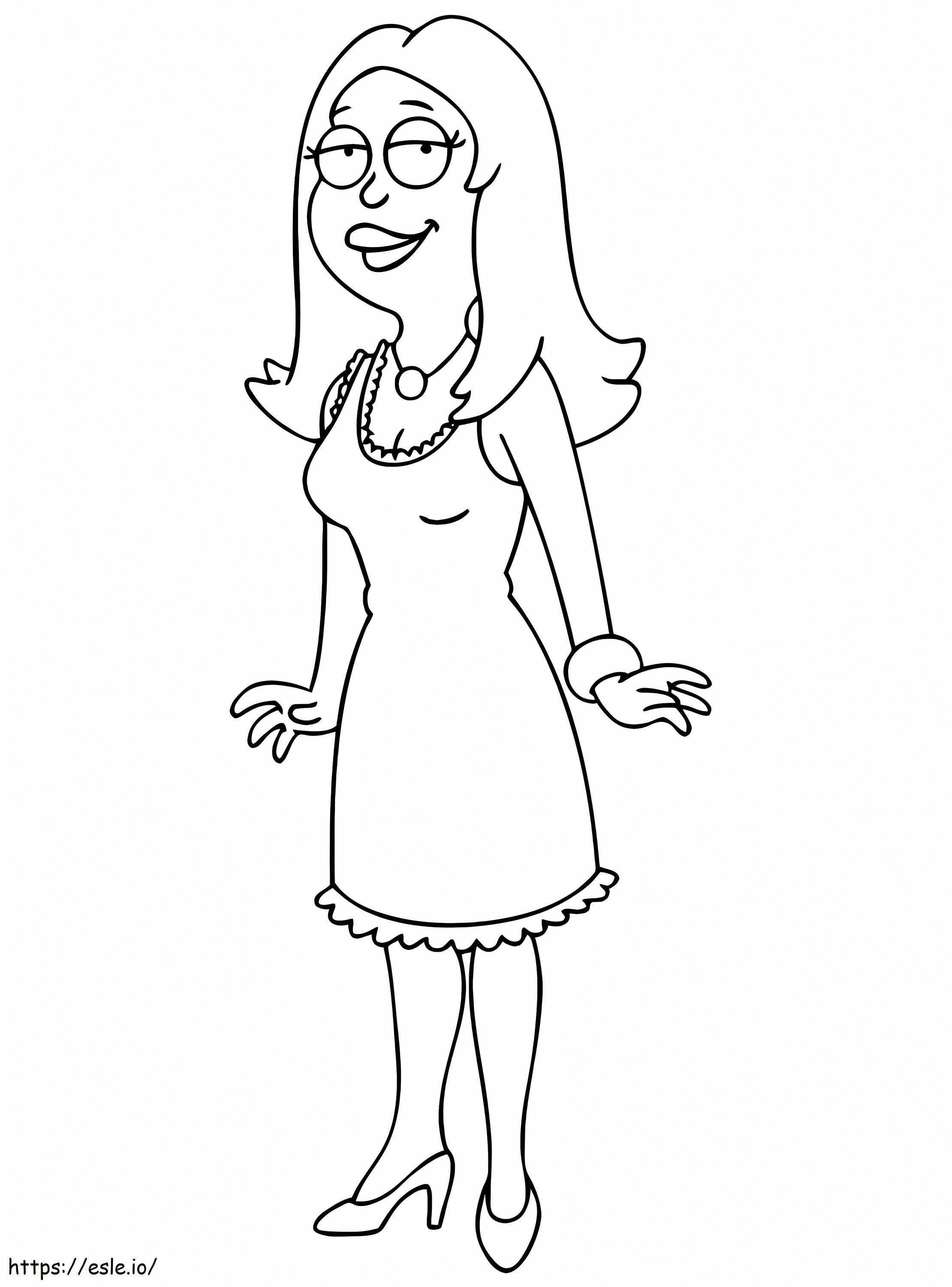 Francine Smith From American Dad coloring page