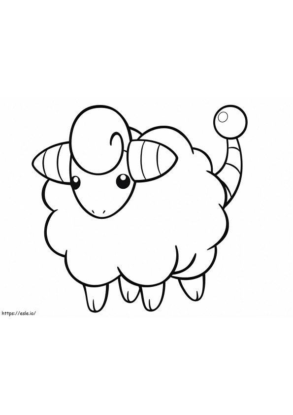 Mareep In Pokemon coloring page