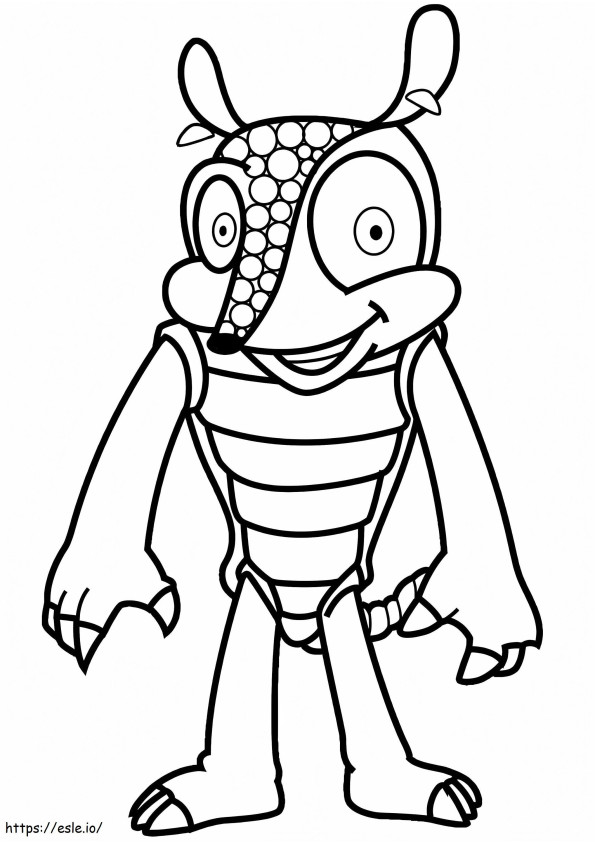 Armadillo Smiling coloring page