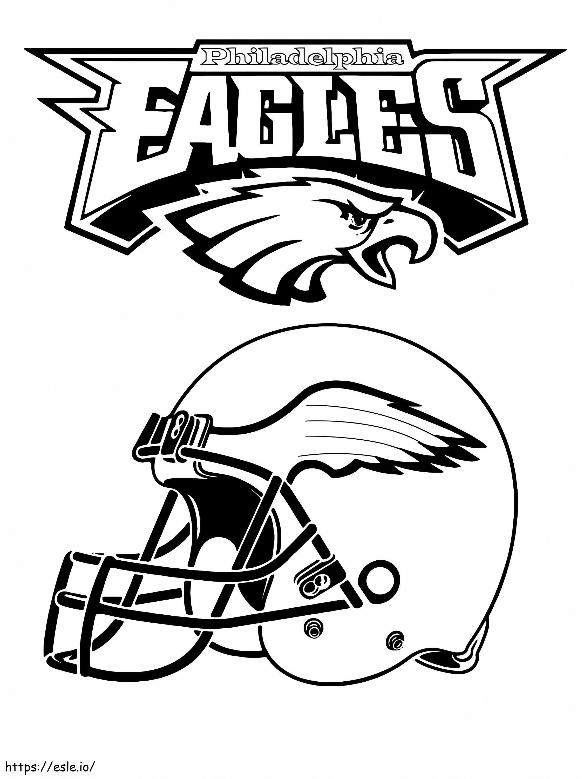 Helm der Philadelphia Eagles ausmalbilder