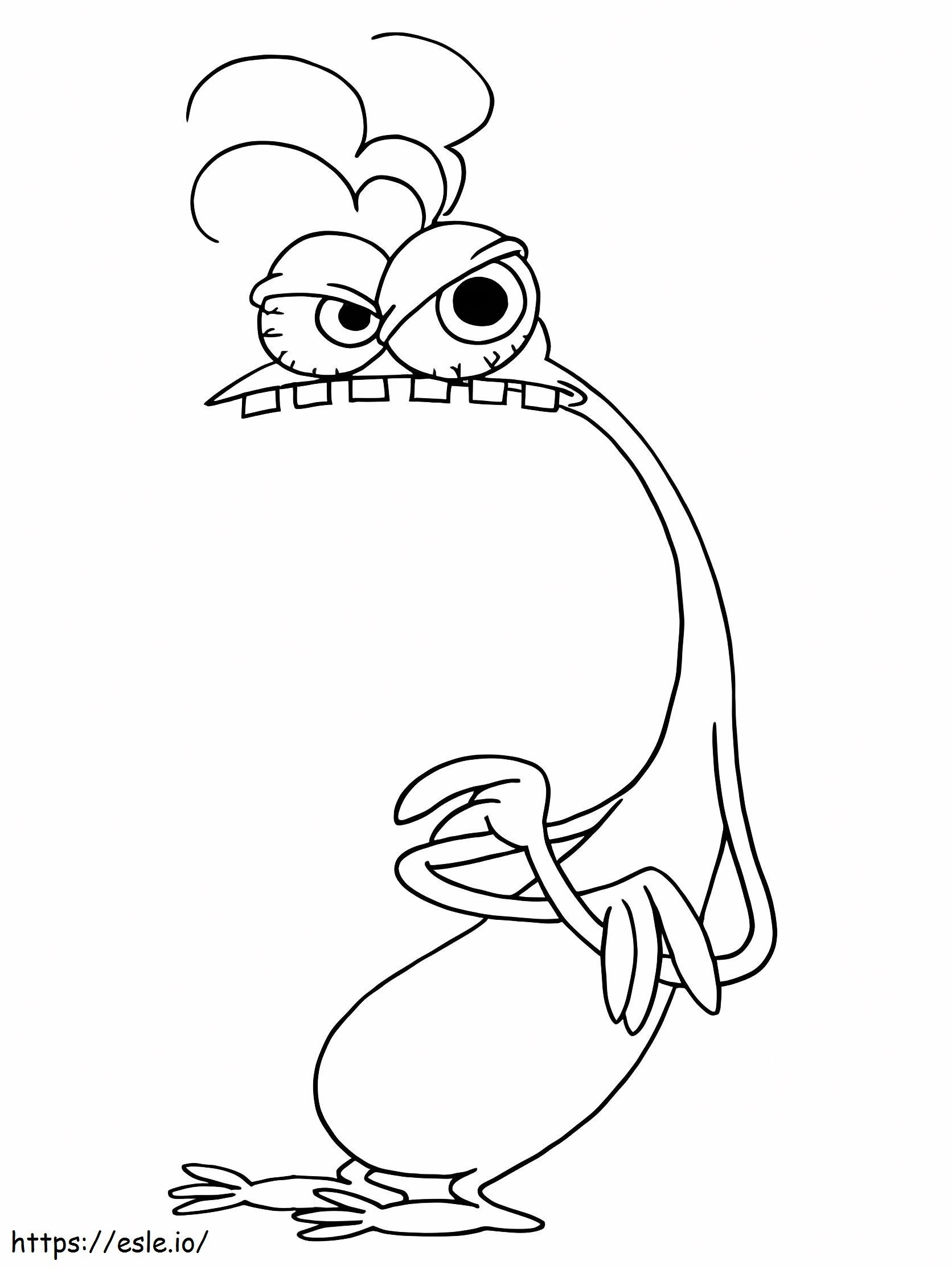 Angry Bud Budiovitch coloring page