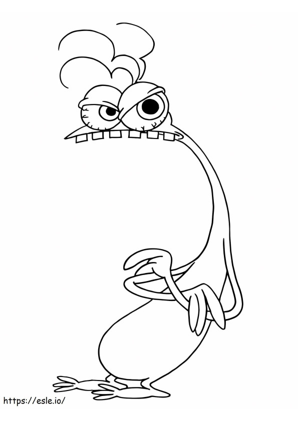 Angry Bud Budiovitch coloring page