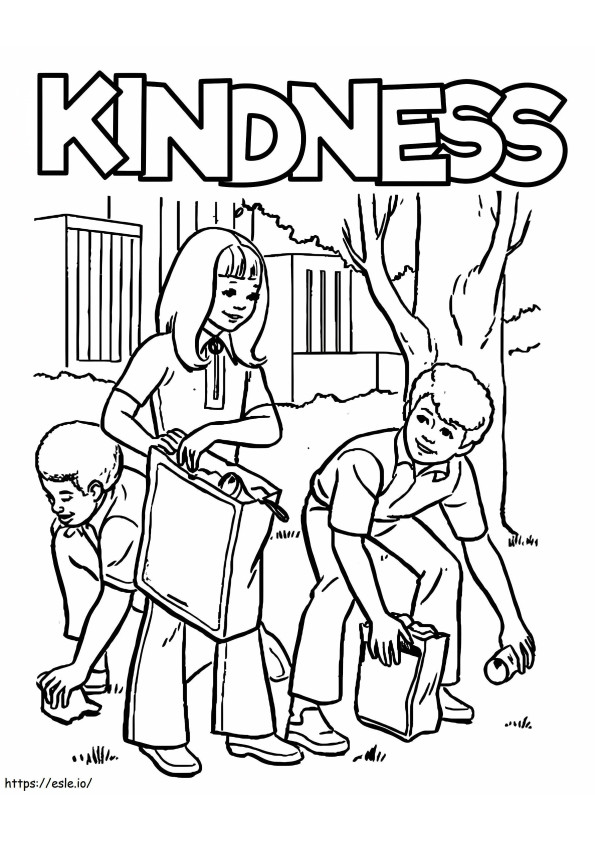 Free Kindness Printable coloring page