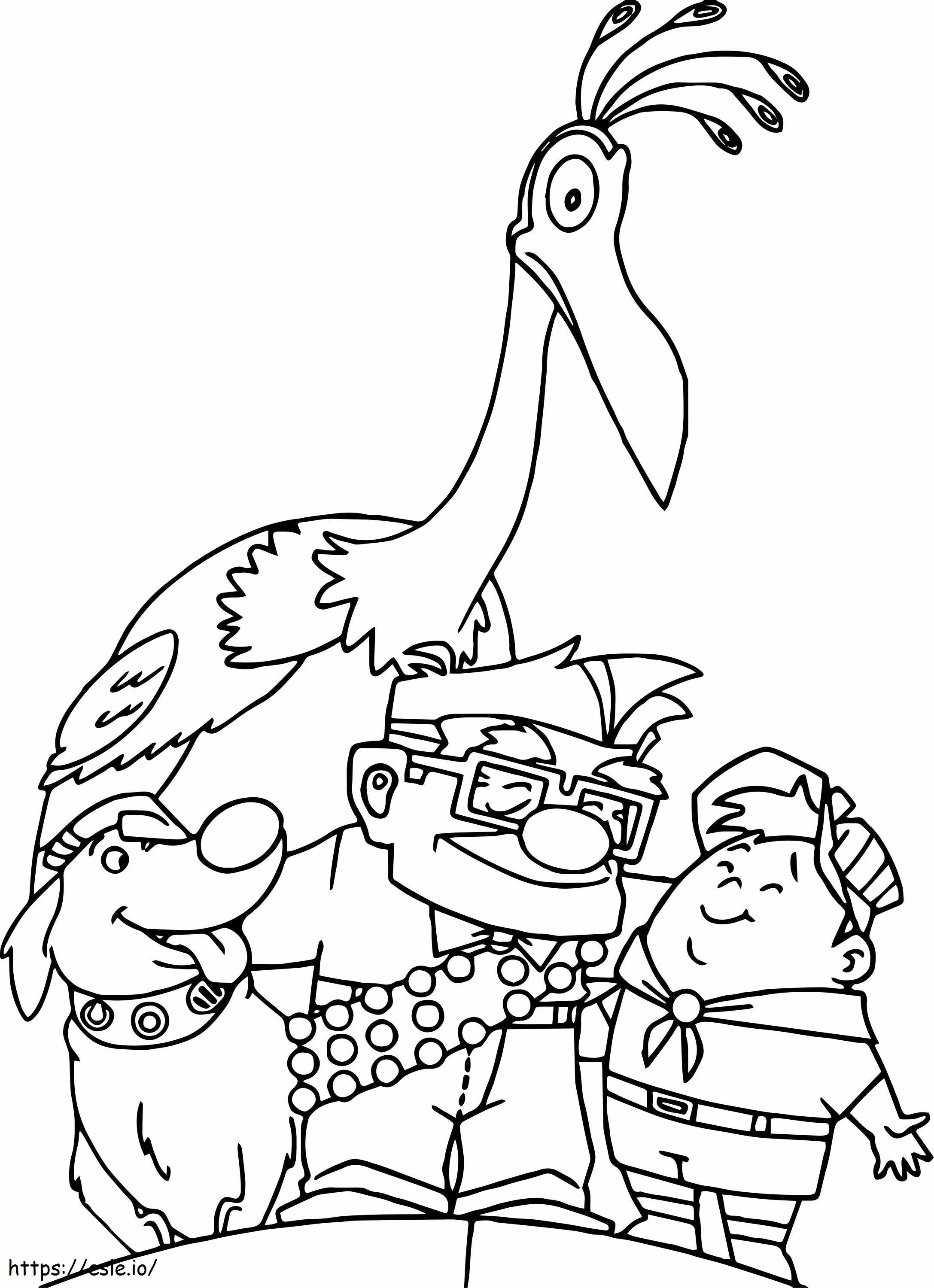 Coloriage _Happy Family In Up A4 Scaled à imprimer dessin