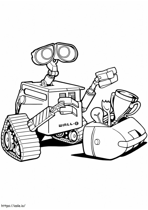 Coloring For Kids Wall E 77178 coloring page