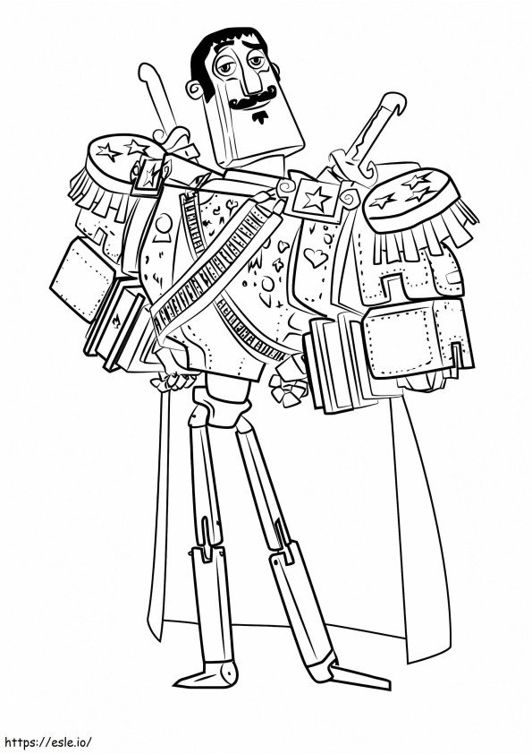 Joaquin Mondragon From The Book Of Life coloring page