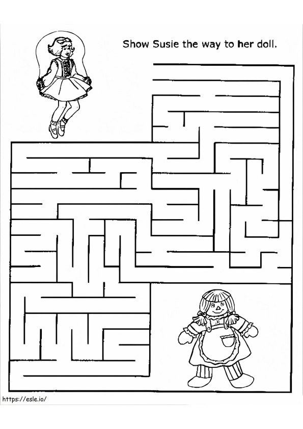 Susie Maze coloring page