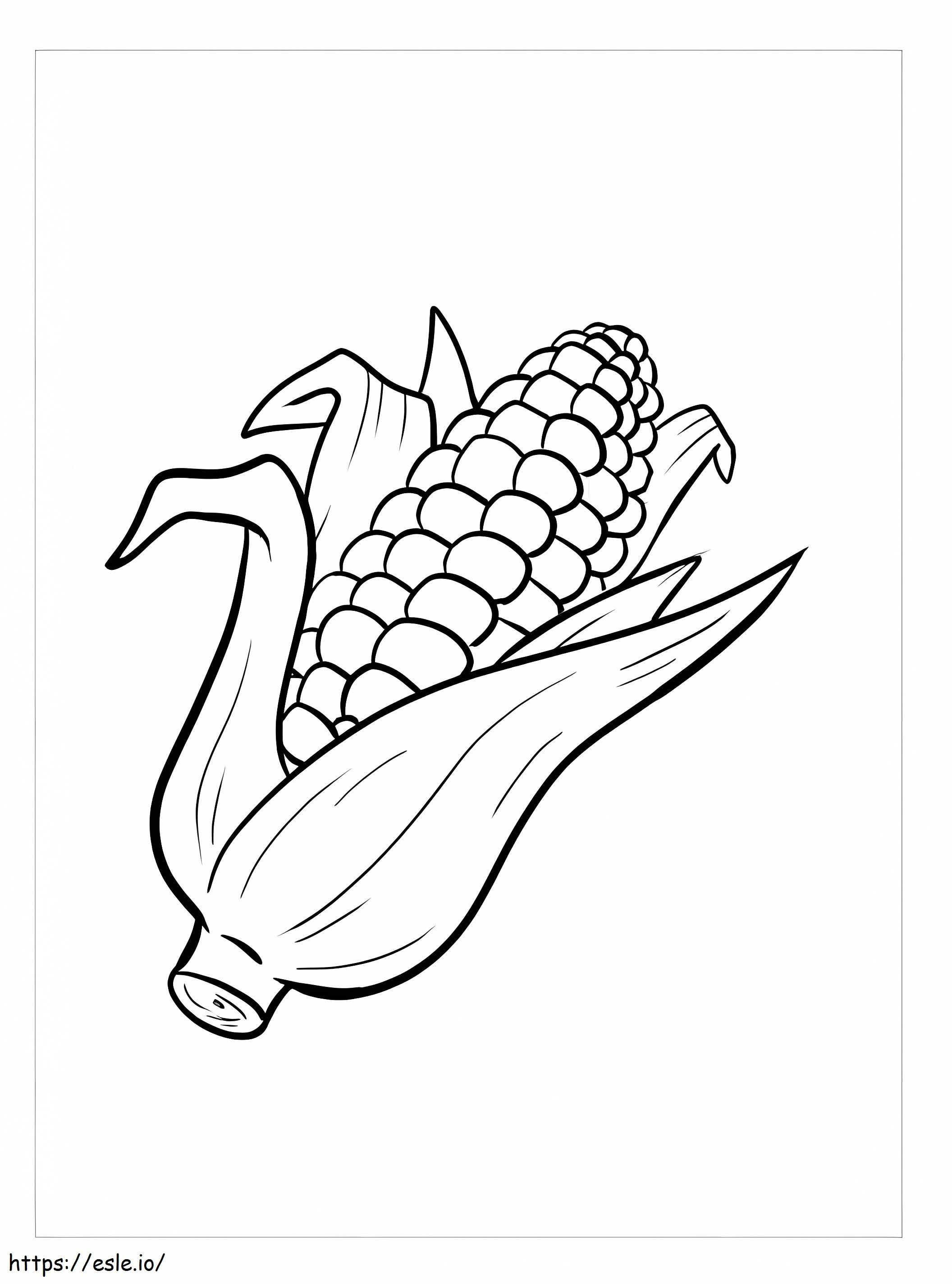 Perfect Corn coloring page