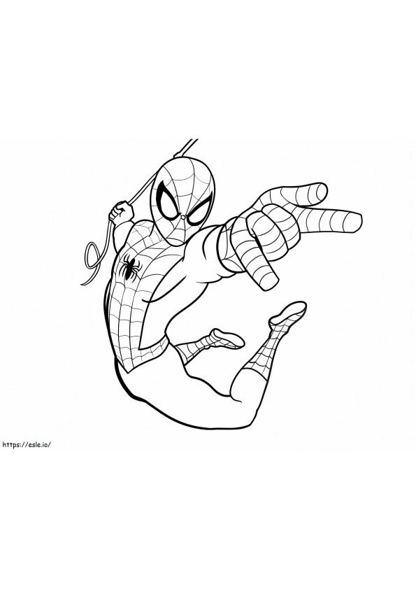 Spiderman 12 1 kleurplaat