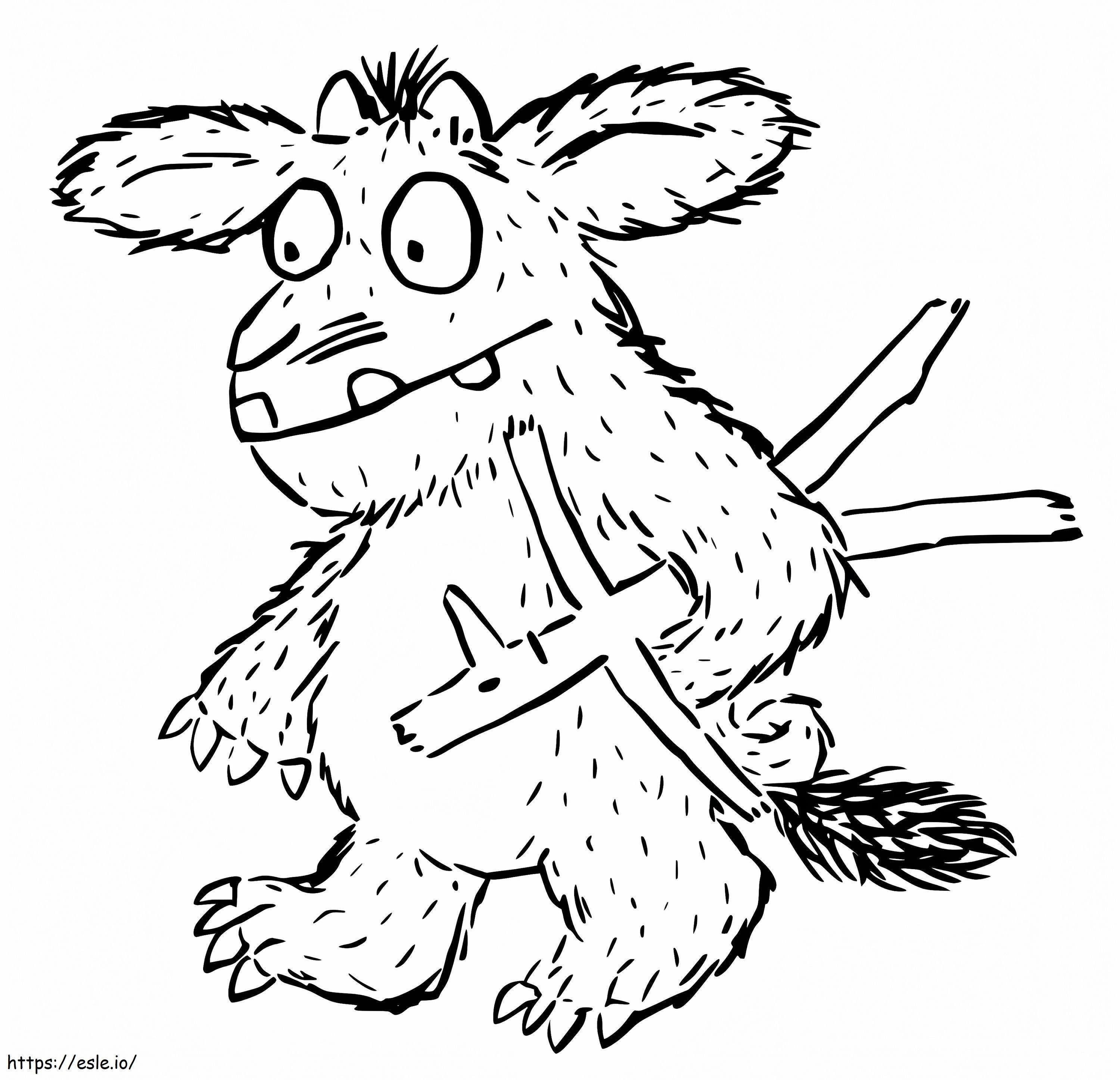 Little Gruffalo coloring page