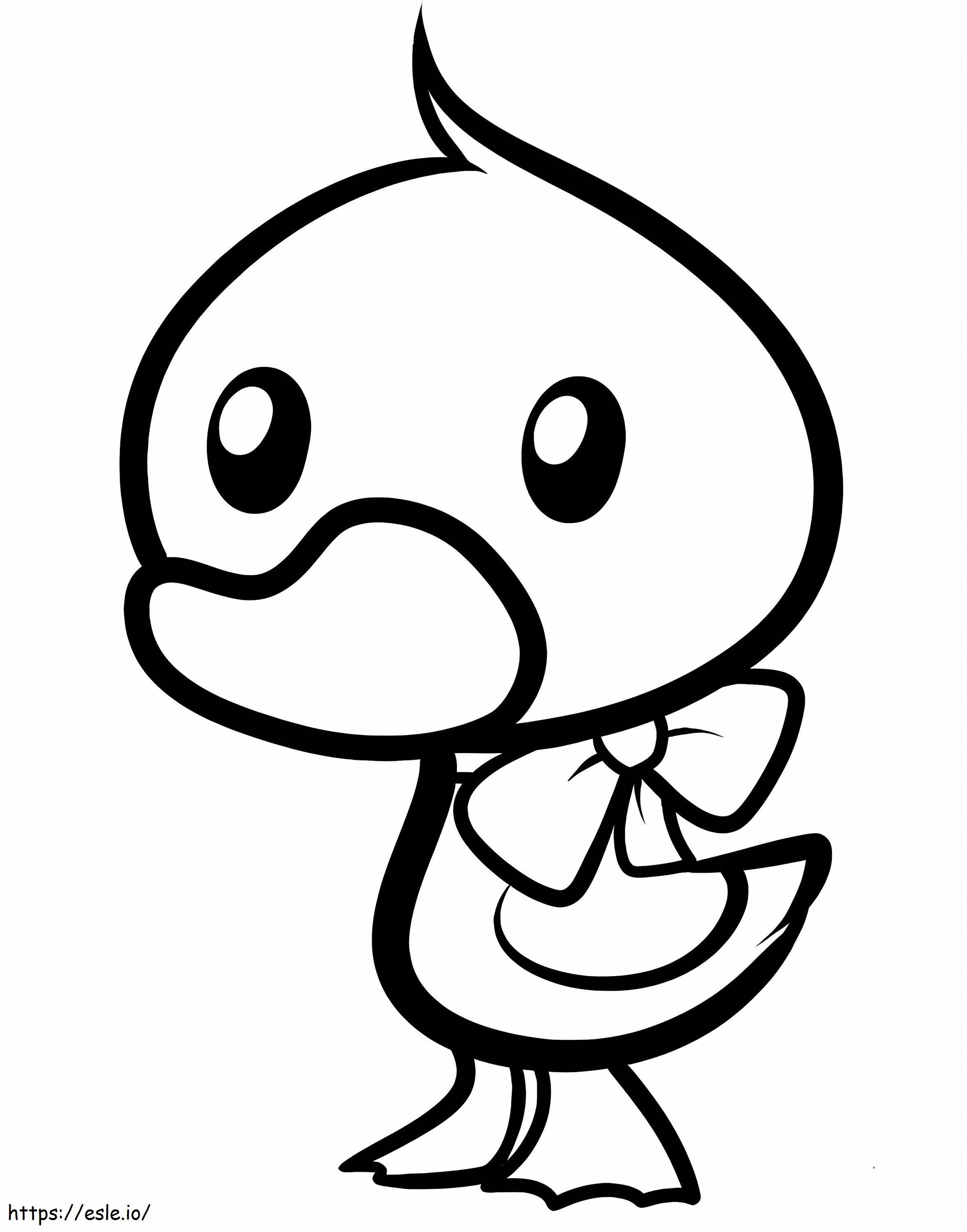 Little Adorable Duckling coloring page