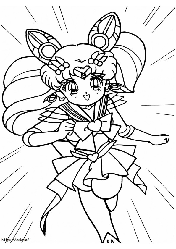 Chibiusa Is Cool coloring page