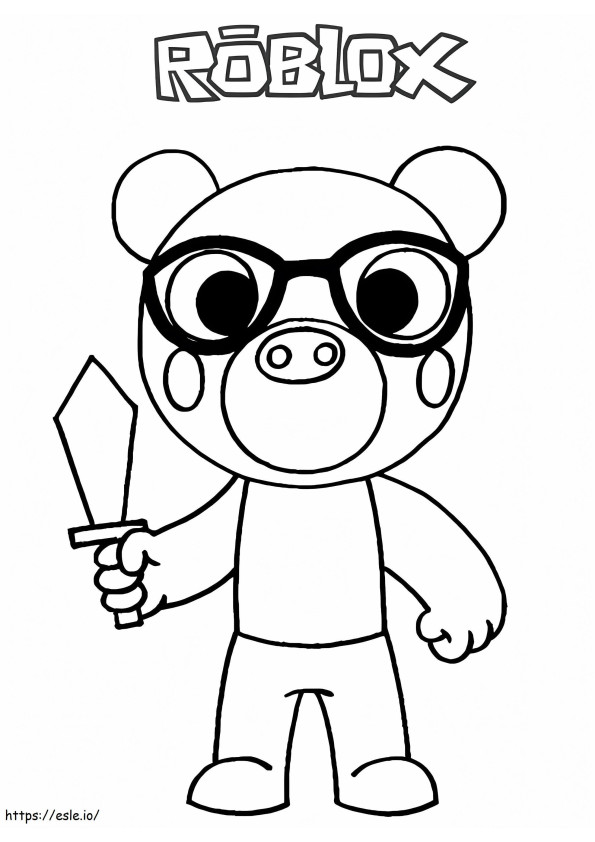 Piggy Pony coloring page