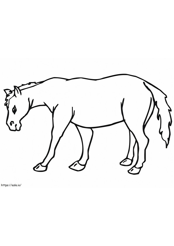 Printable Mule coloring page