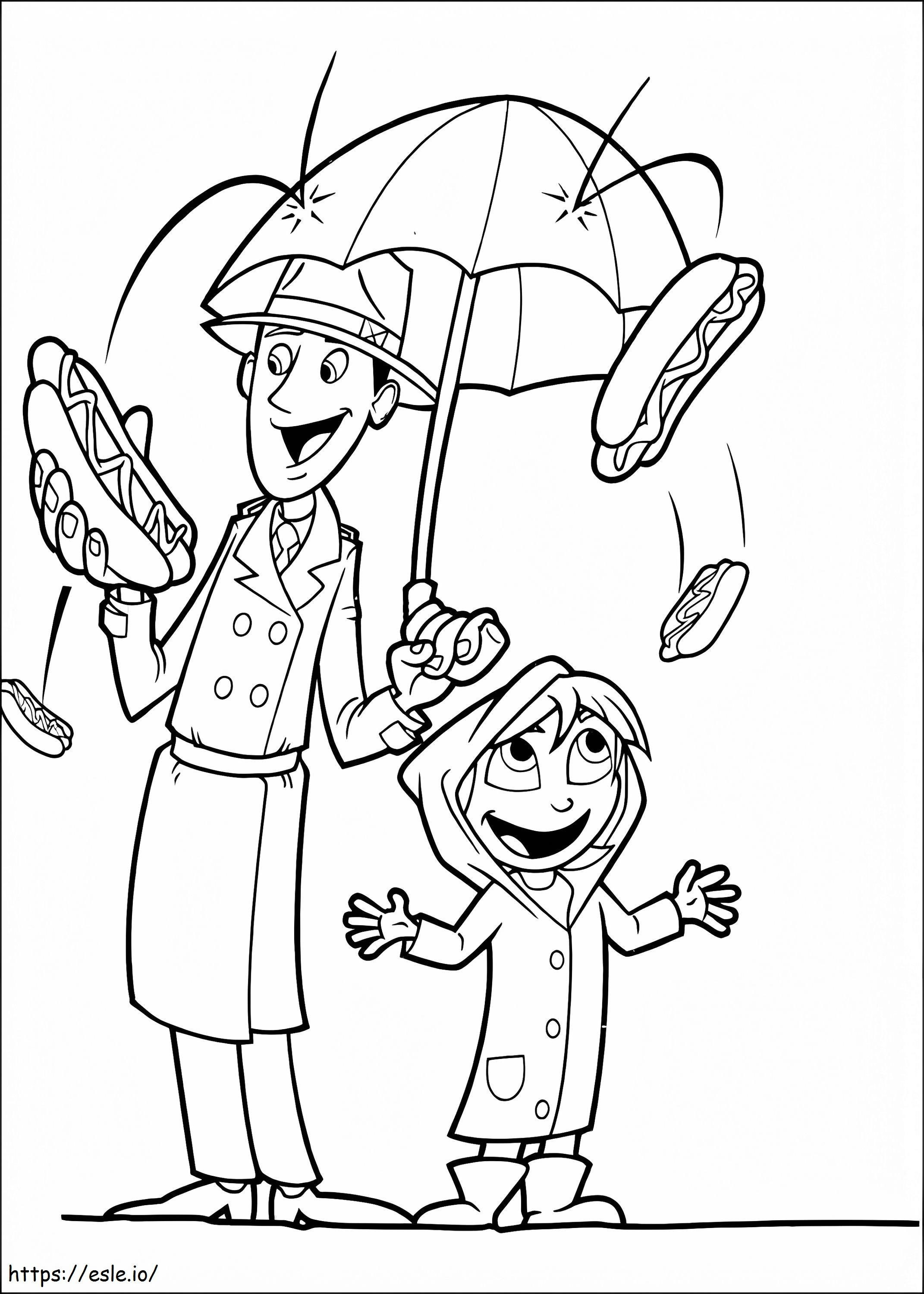 Cloudy With A Chance Of Meatballs 13 coloring page