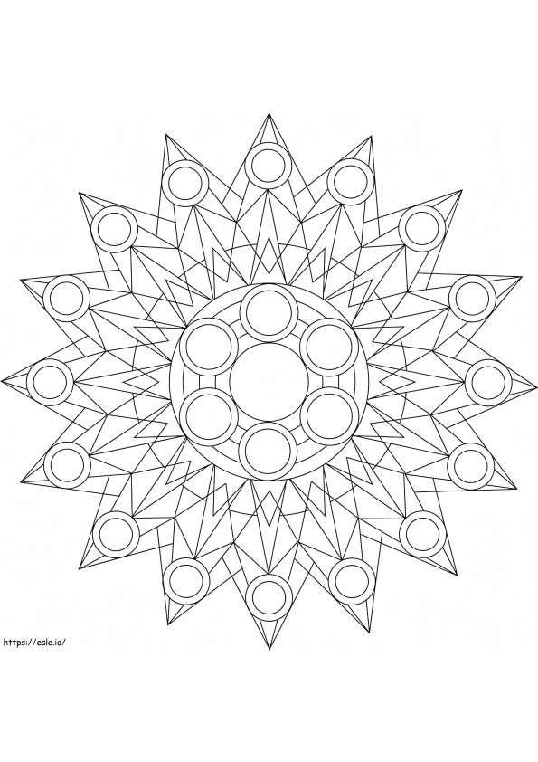 Cool Kaleidoscope coloring page