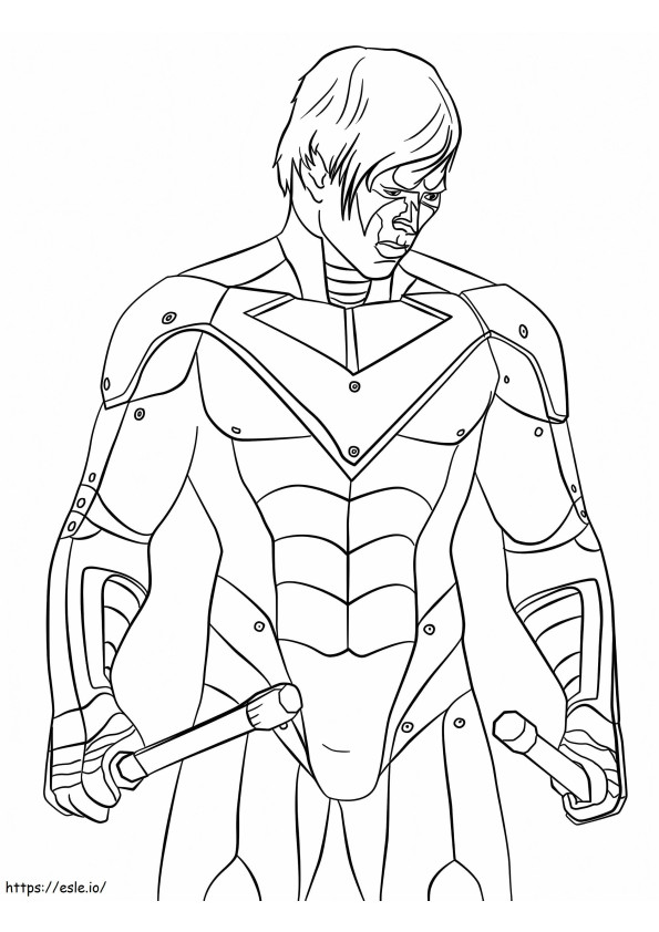 The Nightwing coloring page