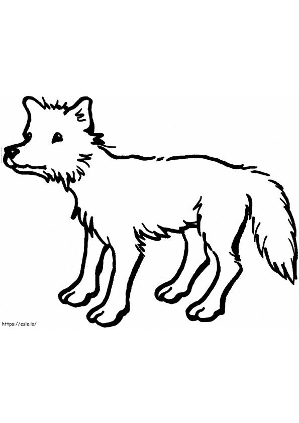 Printable Lovely Coyote coloring page