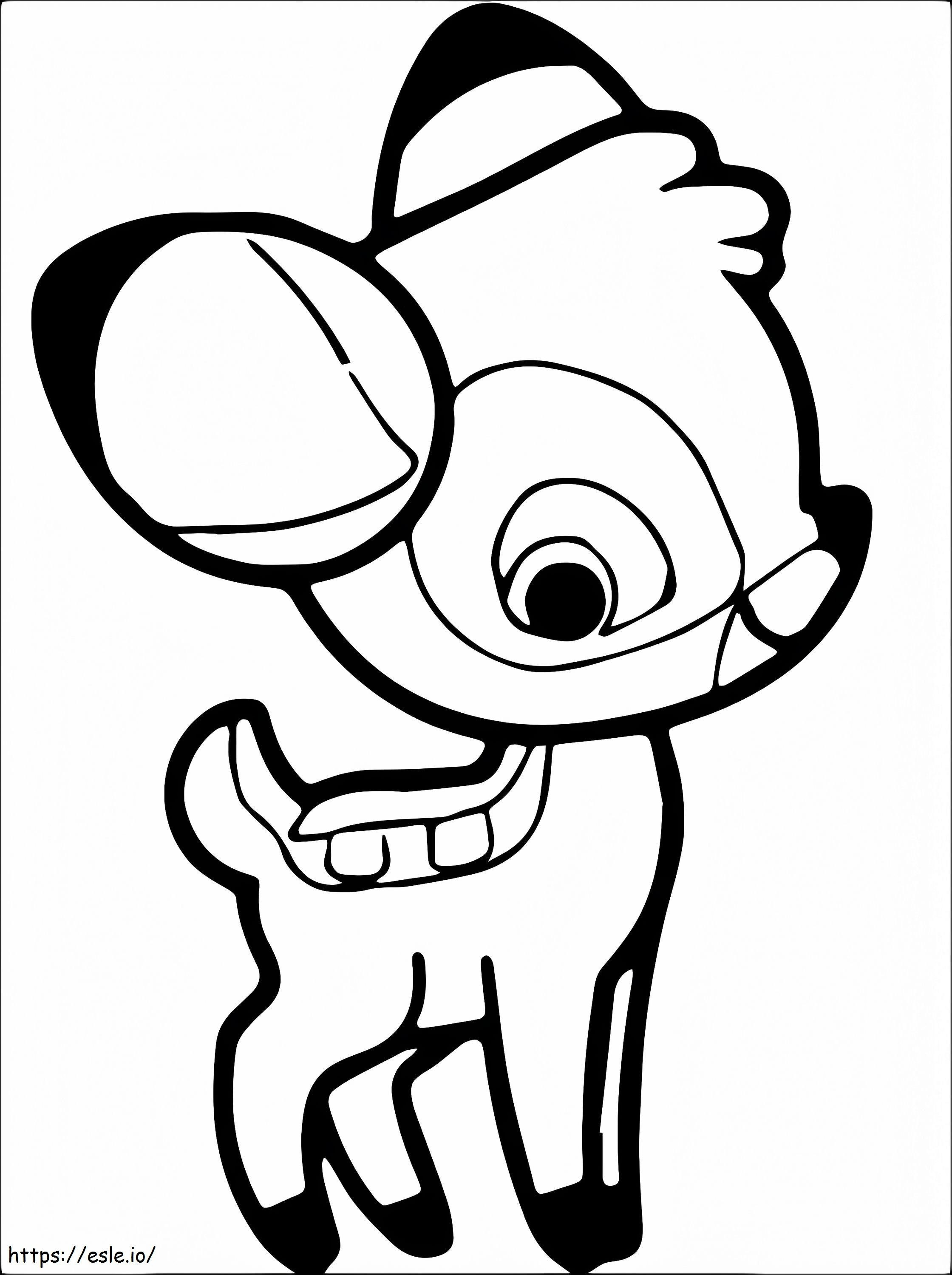 Coloriage Bambi Disney Mignonnes à imprimer dessin